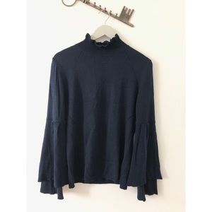 Bell sleeve sweater